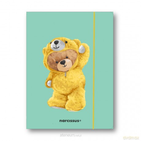 Teczka A4+ z gumką Teddies&Miś w dresiku