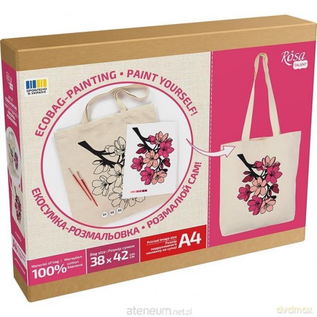 Torba do malowania Flowers 38x42cm