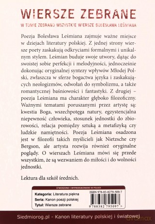 Wiersze zebrane. Bolesław Leśmian - Bolesław Leśmian [KSIĄŻKA]