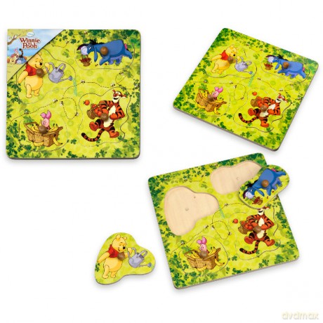 Brimarex Drewniana Układanka Kubuś Puchatek Disney [ZABAWKA]