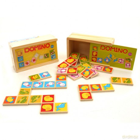 Brimarex Drewniane Domino Zwierz. Domowe [ZABAWKA]