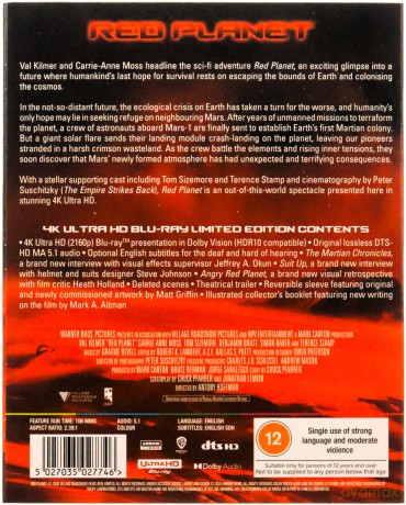 Red Planet (Czerwona planeta) (Limited Edition) [Blu-Ray 4K]