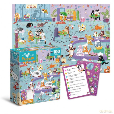 DODO 100 el. Look&Find Kocie kafejka [PUZZLE]