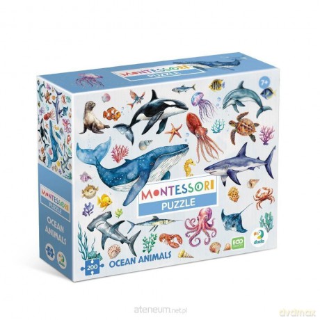 DODO 200 el. Montessori Zwierzęta oceaniczne [PUZZLE]