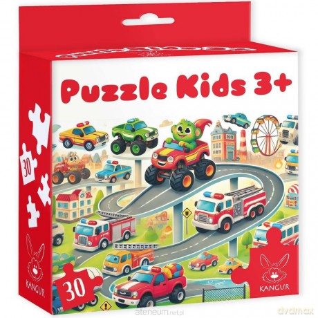 KANGUR 30 el. Kids Auta 3+ [PUZZLE]