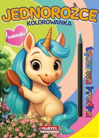 Kolorowanka z kredką Jednorożce [KSIĄŻKA]