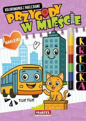 Kolorowanka z kredką Przygody w mieście [KSIĄŻKA]