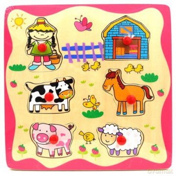 Brimarex Drewniane Puzzle Farma [PUZZLE]