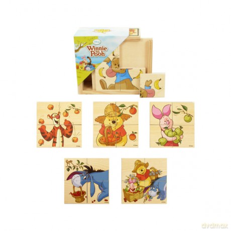 Brimarex Drewniane Puzzle Kubuś Puchatek Disney [PUZZLE]