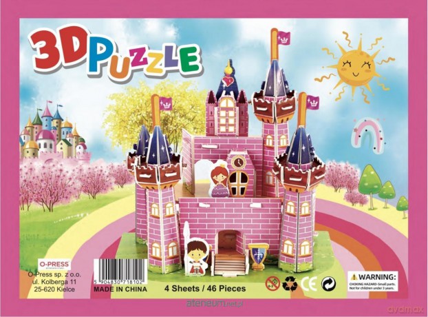O-PRESS 3D 46 el. Zamek [PUZZLE]