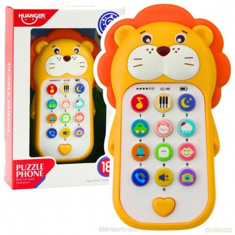 Telefon interaktywny lew żółty