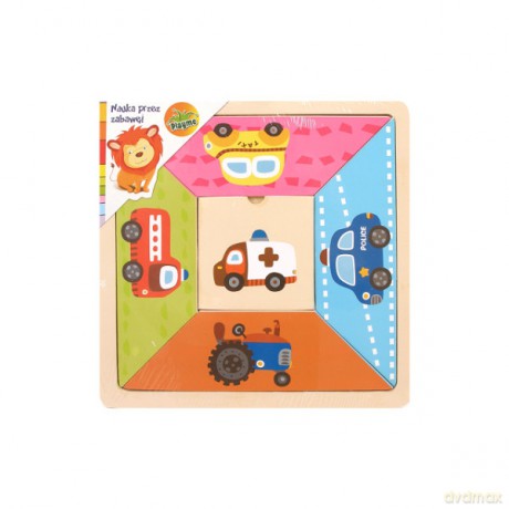 Brimarex Puzzle Drewniane Pojazdy [PUZZLE]