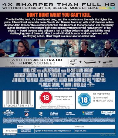 Hard Target (Nieuchwytny cel) [Blu-Ray 4K]