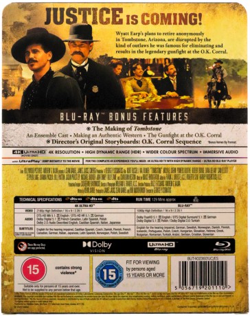 Tombstone (steelbook) [Blu-Ray 4K]+[Blu-Ray]