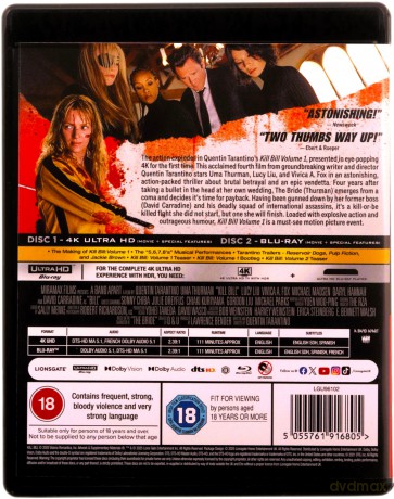 Kill Bill Volume 1 [Blu-Ray 4K]+[Blu-Ray]