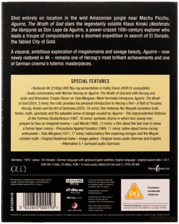 Aguirre - The Wrath Of God (Aguirre, gniew boży) [Blu-Ray 4K]