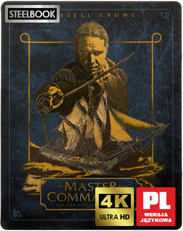 Pan i władca: Na krańcu świata (Master And Commander - The Far Side Of The World) (steelbook) [Blu-Ray 4K]+[Blu-Ray]