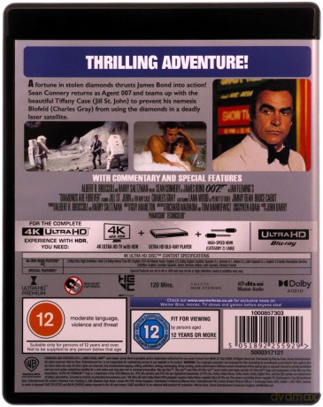007 James Bond Diamonds Are Forever (Diamenty są wieczne) [Blu-Ray 4K]