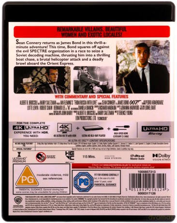 007 James Bond From Russia With Love (Pozdrowienia z Rosji) [Blu-Ray 4K]