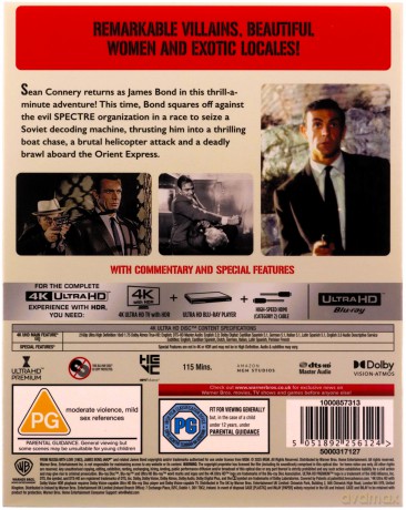 007 James Bond From Russia With Love (Pozdrowienia z Rosji) [Blu-Ray 4K]