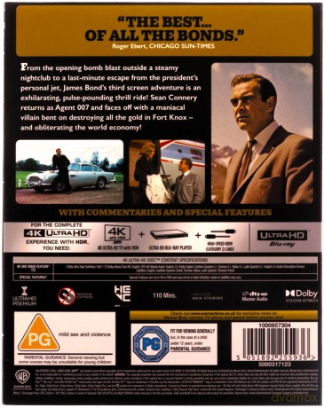 007 James Bond Goldfinger [Blu-Ray 4K]