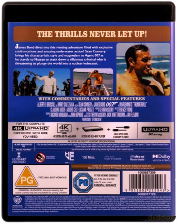 007 James Bond Thunderball (Operacja 'Piorun') [Blu-Ray 4K]