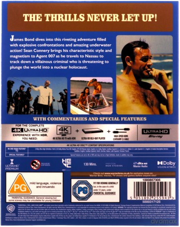 007 James Bond Thunderball (Operacja 'Piorun') [Blu-Ray 4K]