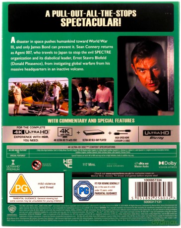 007 James Bond You Only Live Twice (Żyje się tylko dwa razy) [Blu-Ray 4K]