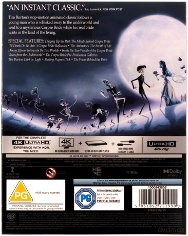 Corpse Bride (Gnijąca panna młoda) [Blu-Ray 4K]