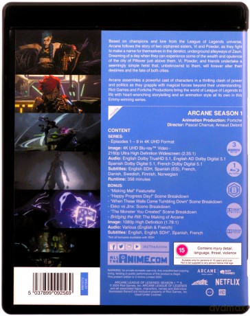 Arcane Season 1 [3xBlu-Ray 4K]