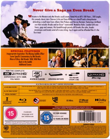 Blazing Saddles (Limited) (steelbook) (Płonące siodła) [Blu-Ray 4K]