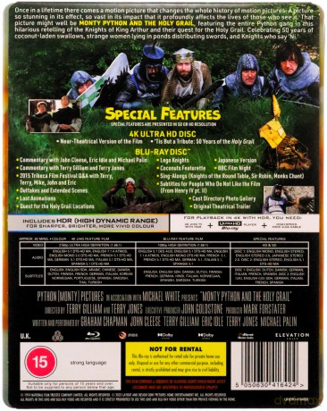 Monty Python And The Holy Grail (Monty Python i Święty Graal) (steelbook) [Blu-Ray 4K]+[Blu-Ray]