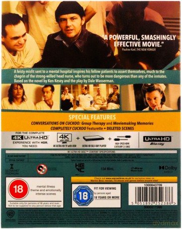 One Flew Over The Cuckoos Nest (Lot nad kukułczym gniazdem) [Blu-Ray 4K]
