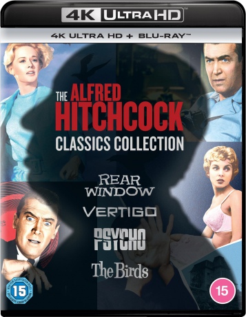 Alfred Hitchcock: Okno Na Podwórze/ Zawrót Głowy/ Psychoza/ Ptaki (Rear Window / Vertigo / Psycho / The Birds) [4xBlu-Ray 4K]+[4xBlu-Ray]