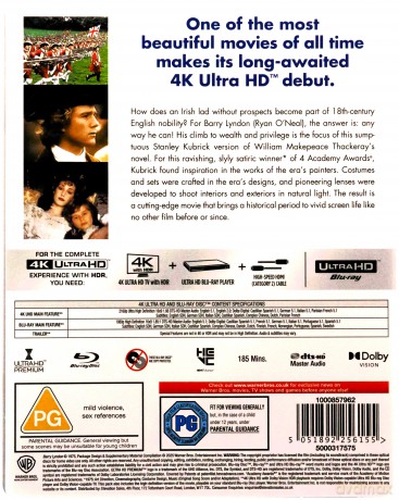 Barry Lyndon (Limited) (steelbook) [Blu-Ray 4K]