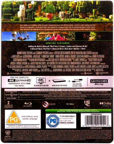 A Minecraft Movie Limited (Minecraft: Film) Collectors Edition (steelbook) [Blu-Ray 4K]+[Blu-ray]