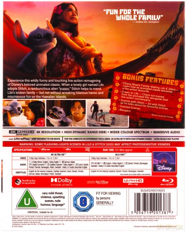 Lilo and Stitch [Blu-Ray 4K]+[Blu-Ray]