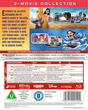 Lilo and Stitch (2002) / Lilo and Stitch [Blu-Ray 4K]+[Blu-Ray]