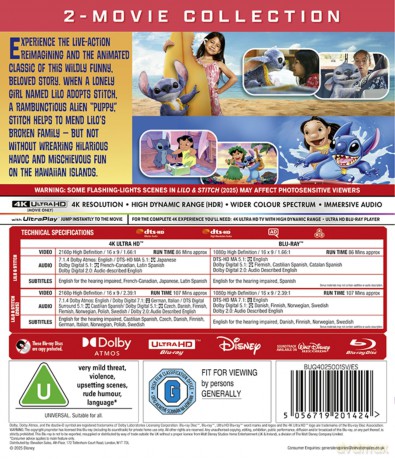 Lilo and Stitch (2002) / Lilo and Stitch [Blu-Ray 4K]+[Blu-Ray]