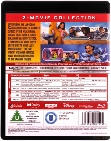 Lilo and Stitch (2002) / Lilo and Stitch [Blu-Ray 4K]+[Blu-Ray]