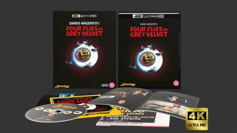 Four Flies On Grey Velvet Limited (Cztery muchy na szarym aksamicie) Collectors Edition [Blu-Ray 4K]