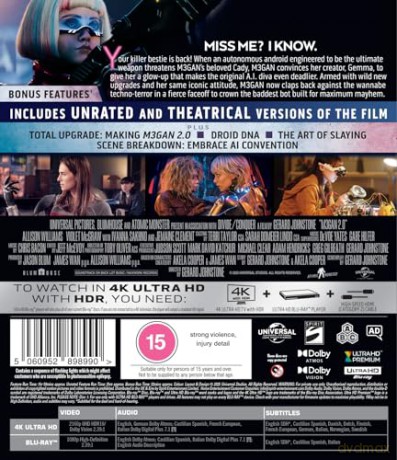 M3gan 2.0 [Blu-Ray 4K]+[Blu-Ray]