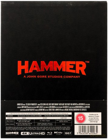 The Curse Of Frankenstein (Limited Collectors Edition) [Blu-Ray 4K]+[Blu-Ray]