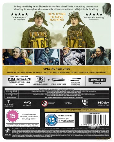 Mickey 17 (Limited) (steelbook) (Teaser) [Blu-Ray 4K]+[Blu-Ray]