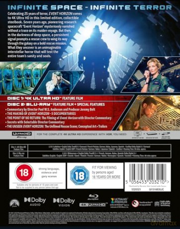 Event Horizon (Ukryty wymiar) (Limited) (steelbook) [Blu-Ray 4K]+[Blu-Ray]