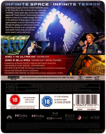 Event Horizon (Ukryty wymiar) (Limited) (steelbook) [Blu-Ray 4K]+[Blu-Ray]