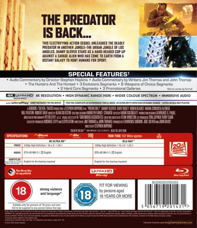 Predator 2 [Blu-Ray 4K]+[Blu-Ray]