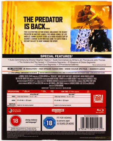 Predator 2 [Blu-Ray 4K]+[Blu-Ray]