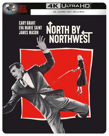 Alfred Hitchcock - North By Northwest (Północ - północny zachód) (steelbook) [Blu-Ray 4K]+[Blu-Ray]
