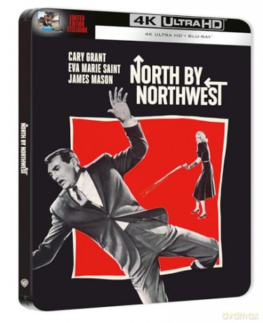 Alfred Hitchcock - North By Northwest (Północ - północny zachód) (steelbook) [Blu-Ray 4K]+[Blu-Ray]